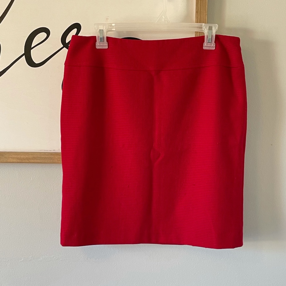 Antonio Melani Red Pencil Skirt Size 10